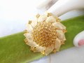 Vintage Sunflower Pin Domed Rhinestone Brooch Gold Plate Flower Pendant Mid Century Jewelry Gift, VivianJoel.com