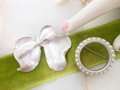 Vintage LOT 2 Crown TRIFARI Bow Pin Pearl Brooch Wreath Circle Classic Silvertone Designer Mid Century Jewelry Gift, VivianJoel.com
