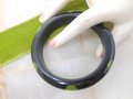 Vintage BAKELITE Polka Dot Bangle Bracelet Green Black Old Plastic Art Deco Mid Century Jewelry Gift, VivianJoel