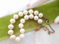 Vintage MIRIAM HASKELL Pearl Bracelet Glass Bead Designer Hang Tag Wedding Mid Century Jewelry, VivianJoel.com