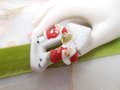 Vintage Caroler GERMANY Miniature Snow Baby Snowbabies Bisque Porcelain Christmas Figurine Mid Century *Flawed As Is*, VivianJoel.com