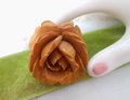 Vintage BAKELITE Rose Brooch Flower Deep Carved Pin Art Deco Butterscotch Jewelry Mid Century Gift, VivianJoel.com