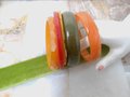 Vintage BAKELITE LOT 5  Bangle Bracelet Stack Tested Green Red Butterscotch Yellow Old Plastic Mid Century Jewelry Gift, VivianJoel
