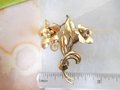Vintage CARL ART Gold Fill Brooch 12K GF Designer Pin Elegant Lily Flower Mid Century Jewelry Gift, VivianJoel.com