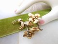 Vintage CARL ART Gold Fill Brooch 12K GF Designer Pin Elegant Lily Flower Mid Century Jewelry Gift, VivianJoel.com