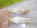 Vintage LOT 2 Miniature Doll Bisque Figurine Penny Figural Frozen Charlotte Antique Mid Century *as is*, VivianJoel.com