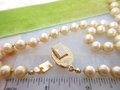 Vintage CAROLEE Long Necklace Golden Faux Pearl Glass Bead 37" Knotted Spacers Designer Elegant Classic Jewelry Gift, VivianJoel.com