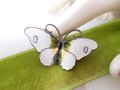Vintage HROAR PRYDZ Norway Brooch STERLING Silver Butterfly Pin Enamel Guilloche Jens Erik Jensen 925 Mid Century Jewelry, VivianJoel.com