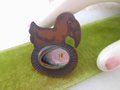 Vintage PAT GARRETT Bird Dodo Pin  Copper Abalone Brooch Handcraft Artisan 1981 Designer Gift Jewelry, VivianJoel.com