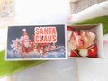 Vintage Santa Ornament Matchbox Christmas Rubber Face Doll Miniature Kitschmas Kitsch HONG KONG Mid Century Gift, VivianJoel.com