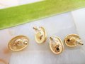 Vintage KJL KENNETH Jay LANE Designer Earrings Interchangeable Set Gold Plate Runway Jewelry *Damage As Is Flawed*, VivianJoel.com