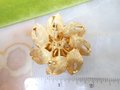 Vintage CORO CRAFT Flower Brooch Dimensional Layered Pin Gold Plate *as is* Designer Mid Century Jewelry, VivianJoel.com