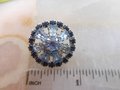 Vintage WEISS Blue Crystal Pin Rhinestone Keystone Brooch Petite Designer Mid Century Wedding Jewelry Gift, VivianJoel.com
