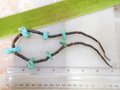 Vintage Turquoise Bead Necklace Collar Chunky Organic Stone Heishi Boho Southwest Organic Mid Century Jewelry Gift, VivianJoel.com