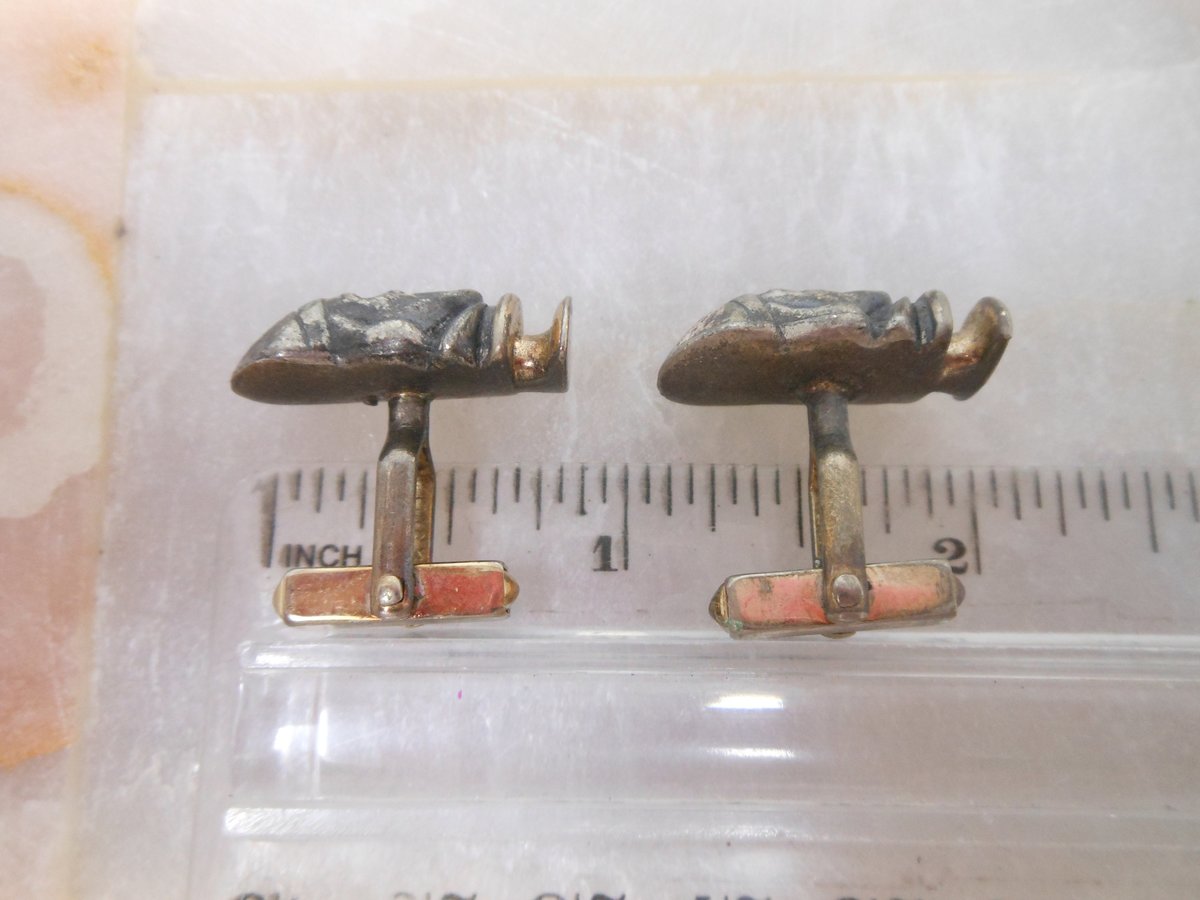 Vintage SWANK Chess Knight Figural Cufflinks Groom Best Man Mid Century Designer Cuff Links Jewelry Gift,  VivianJoel.com