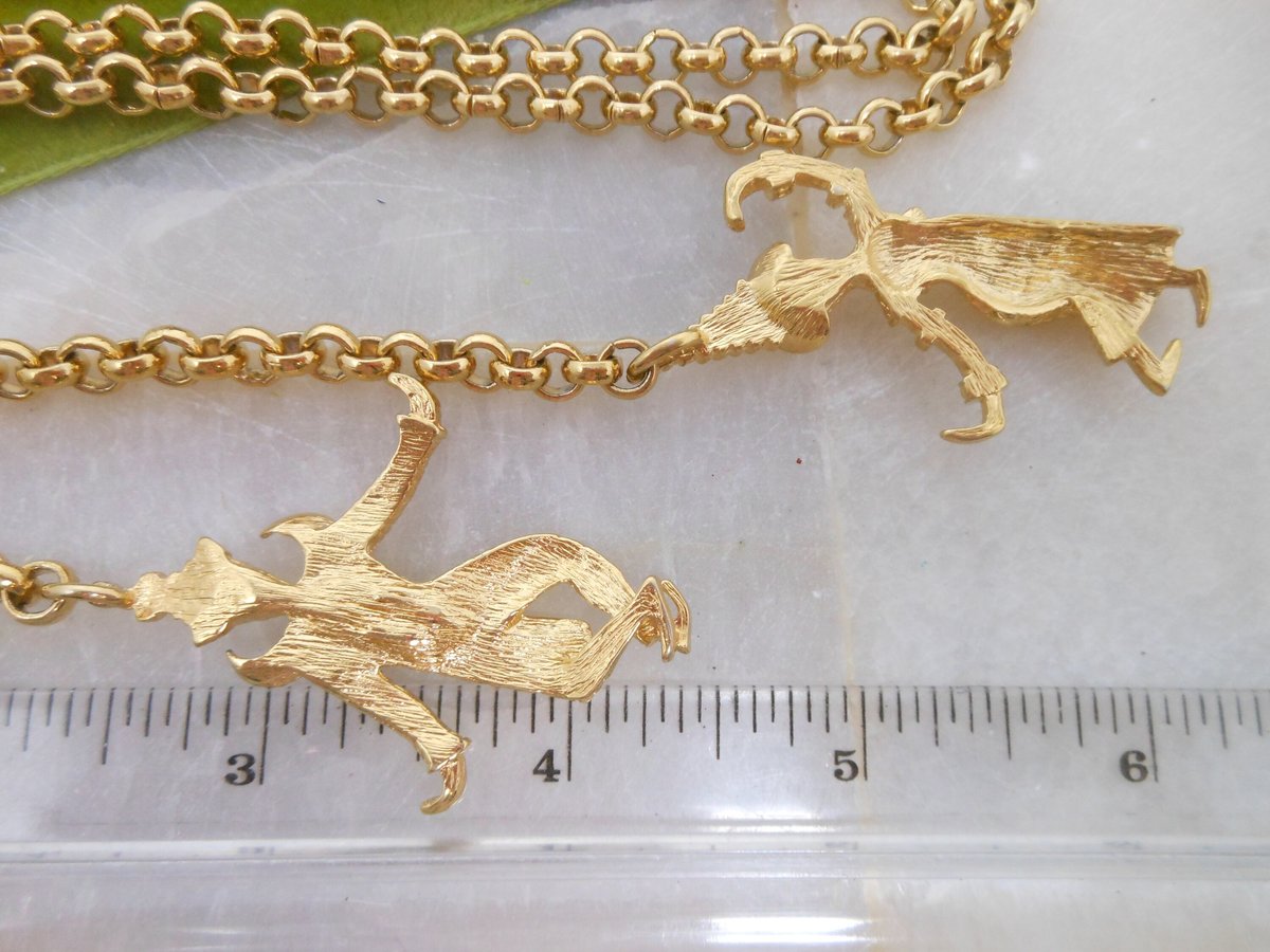 Vintage KJL KENNETH Jay LANE Pagoda Necklace Dangle Pendant Figural Asian Revival Runway Statement, VivianJoel.com