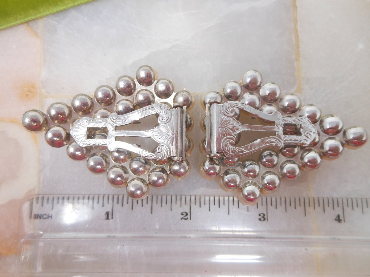 Vintage Pearl Dress Fur Clip Brooch Set Pair Glam Accent Pin Mid Century Jewelry Gift, VivianJoel.com