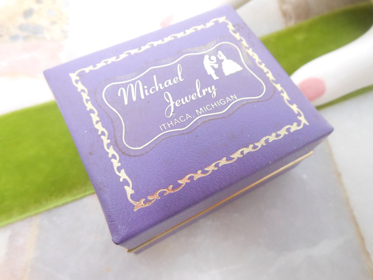 Vintage B DAVID Designer Blue Rhinestone Flower Earrings Clip On Forget Me Not Designer IOB Jewelry Mid Century Gift, VivianJoel.com