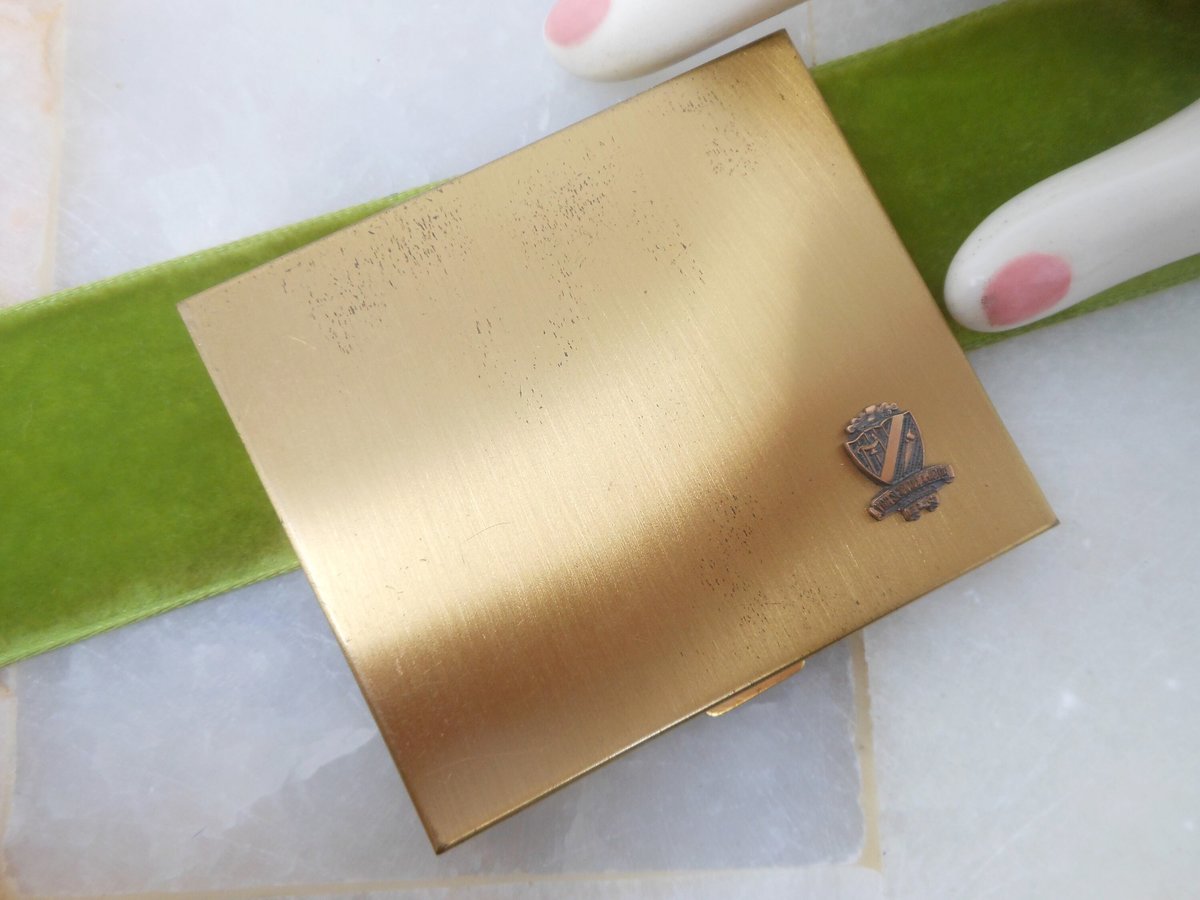 Vintage Compact Beta Epsilon Phi Sorority Powder Purse Mirror Walter Ross Life Learning Friendship, VivianJoel.comoro