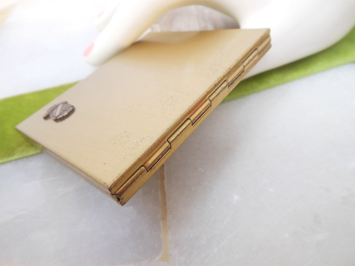 Vintage Compact Beta Epsilon Phi Sorority Powder Purse Mirror Walter Ross Life Learning Friendship, VivianJoel.comoro
