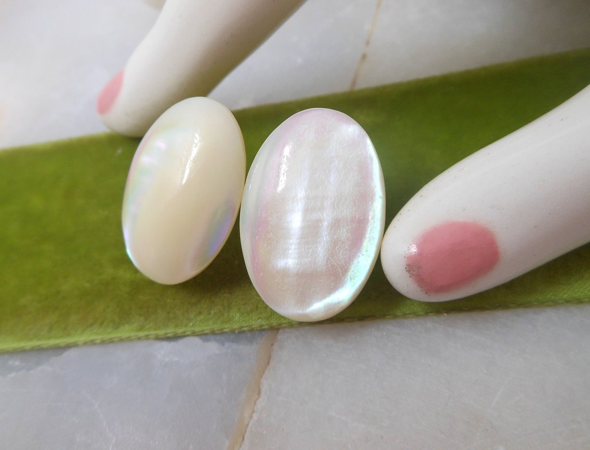 Vintage STERLING SILVER Mother of Pearl Earrings Screw Back 925 Jewelry Beach Wedding Bride Gift,  VivianJoel.com