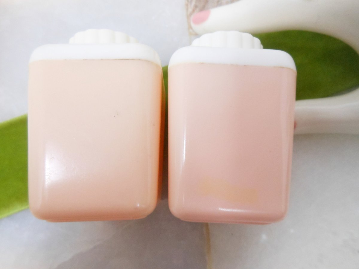 Vintage LUSTRO-WARE Salt Pepper Shaker Set Pink Flamingo Plastic Picnic Glamper Kitsch Mid Century,  VivianJoel.com