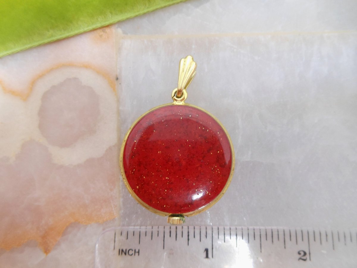 Vintage LANCO Watch Pendant Swiss Made 17 Jewels Enamel Wind Up Mid Century Designer Gift Jewelry, VivianJoel.com