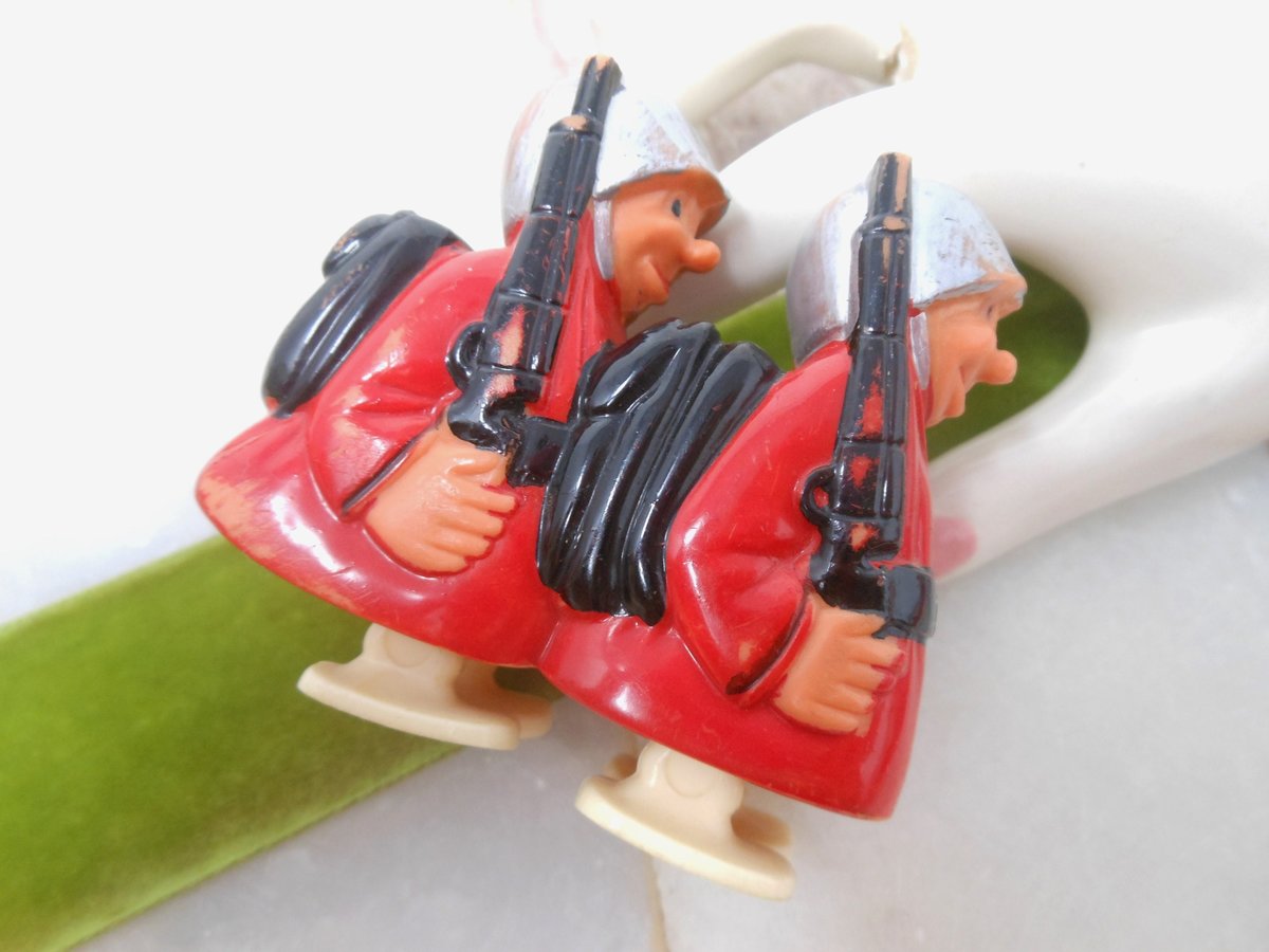 Vintage MARX Ramp Walker Toy Soldier Doll Incline Plastic Hap Hop 1960s Collectible Mid Century, VivianJoel.com