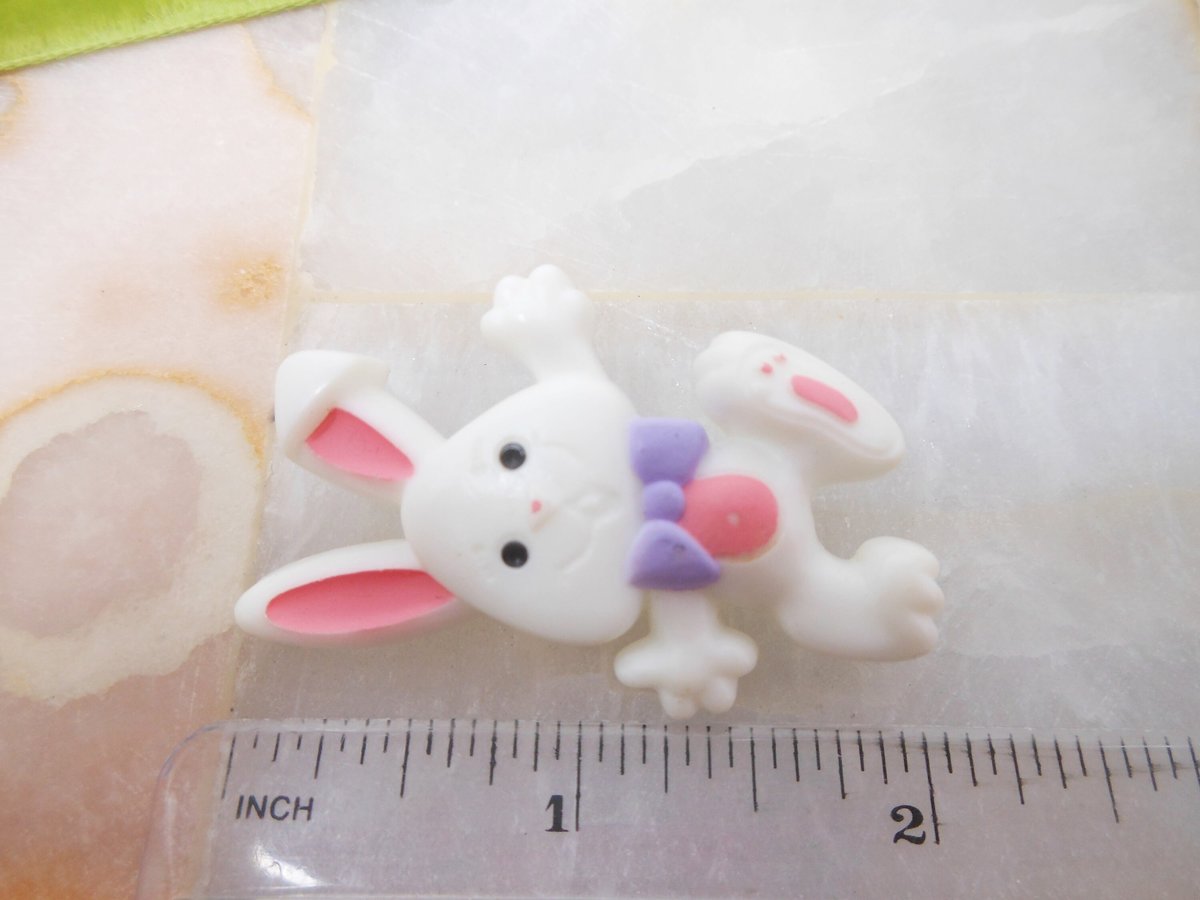 Vintage HALLMARK 1985 Easter Bunny Rabbit Egg Pin Brooch Designer Plastic Resin Collectible Jewelry Gift, VivianJoel.com
