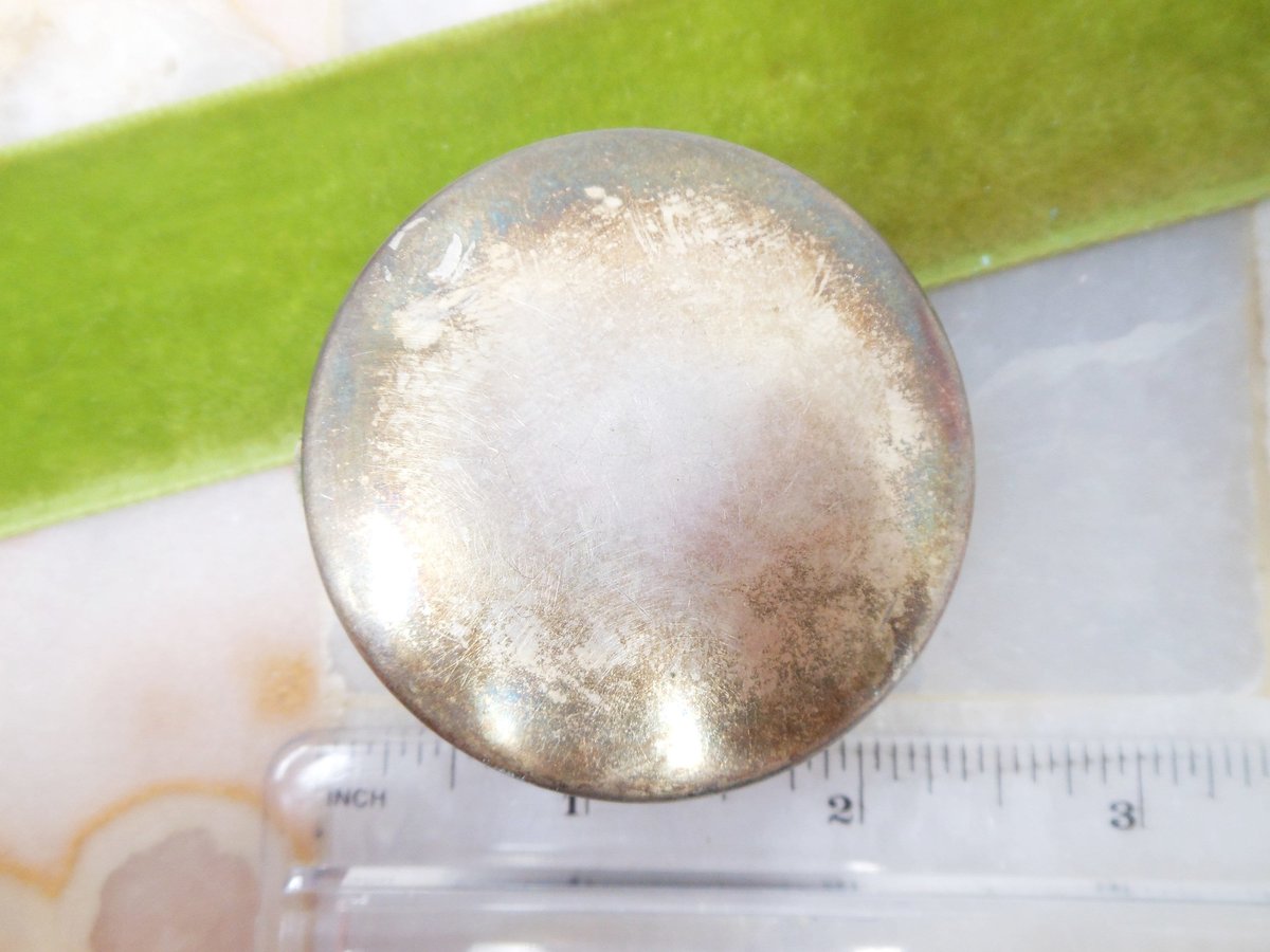 Vintage Antique NAPIER Powder Purse Vanity Mirror Compact Rouge Art Deco Crystal Pill Box Palm Beach, VivianJoel.com