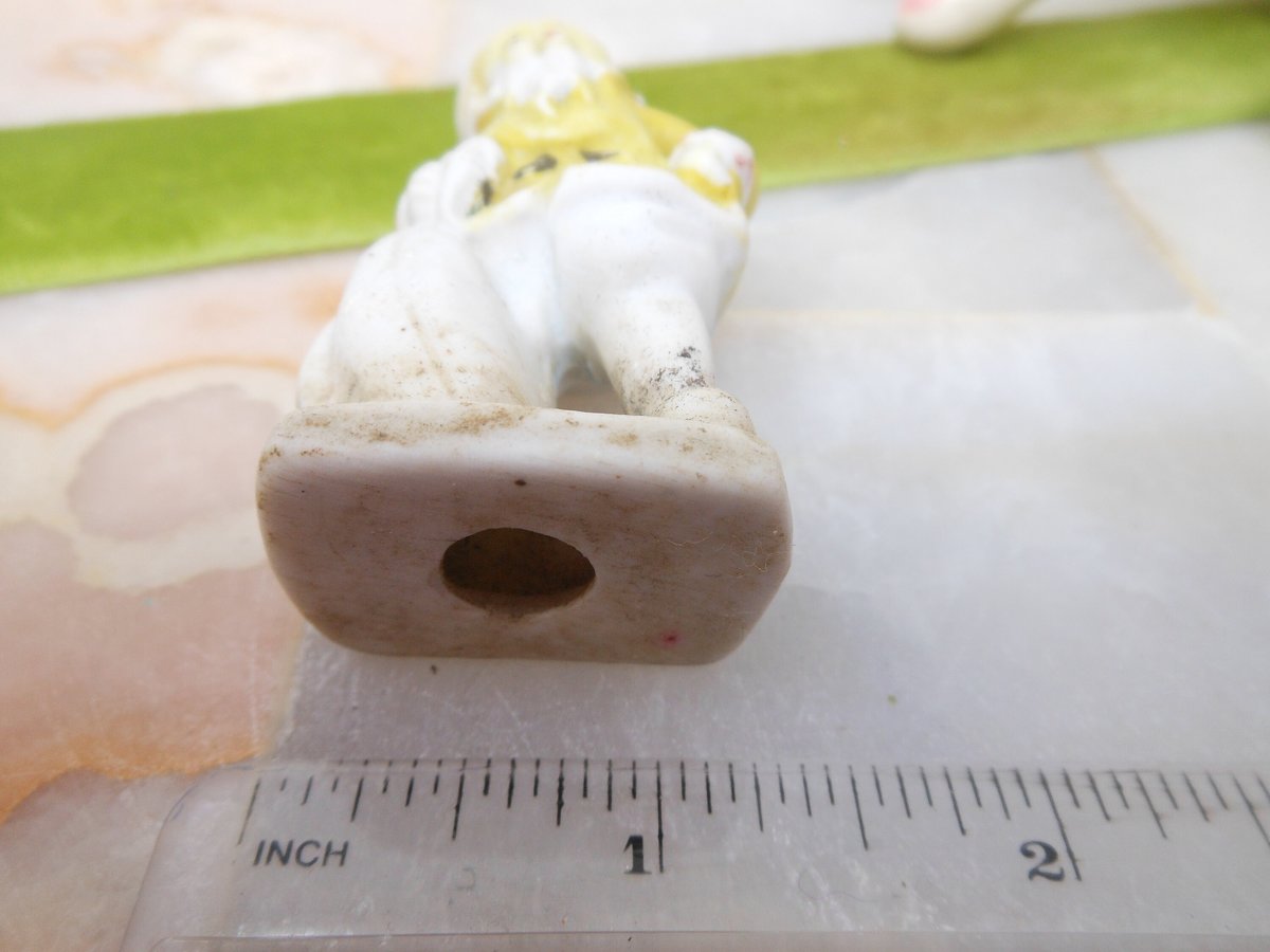 Vintage JAPAN Gnome Pixie Elf Santa Bisque Ceramic Porcelain Christmas Anytime Figurine Mid Century, VivianJoel.com