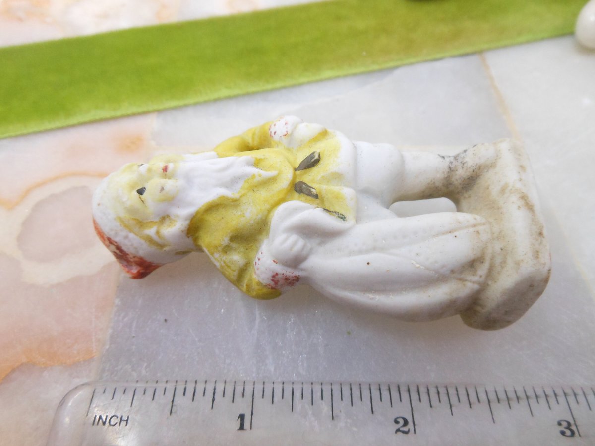 Vintage JAPAN Gnome Pixie Elf Santa Bisque Ceramic Porcelain Christmas Anytime Figurine Mid Century, VivianJoel.com