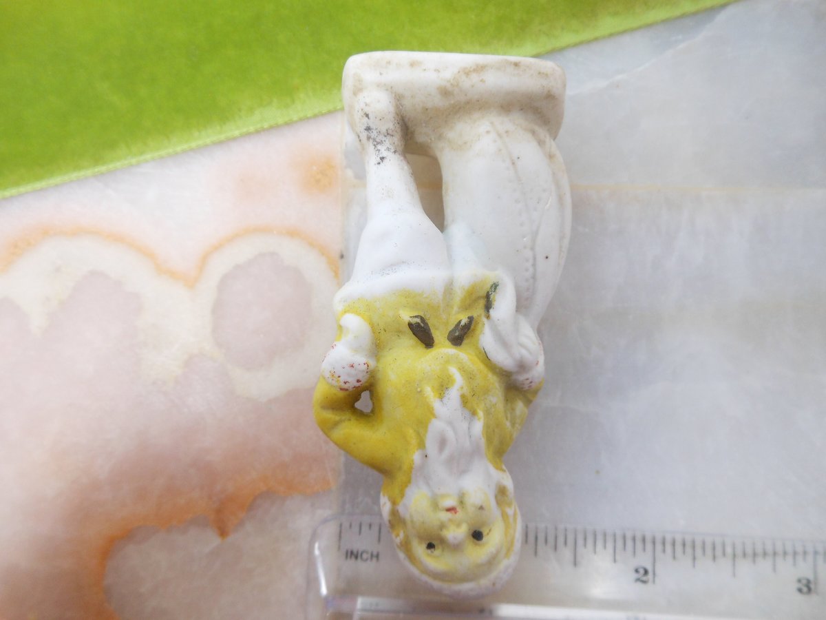 Vintage JAPAN Gnome Pixie Elf Santa Bisque Ceramic Porcelain Christmas Anytime Figurine Mid Century, VivianJoel.com