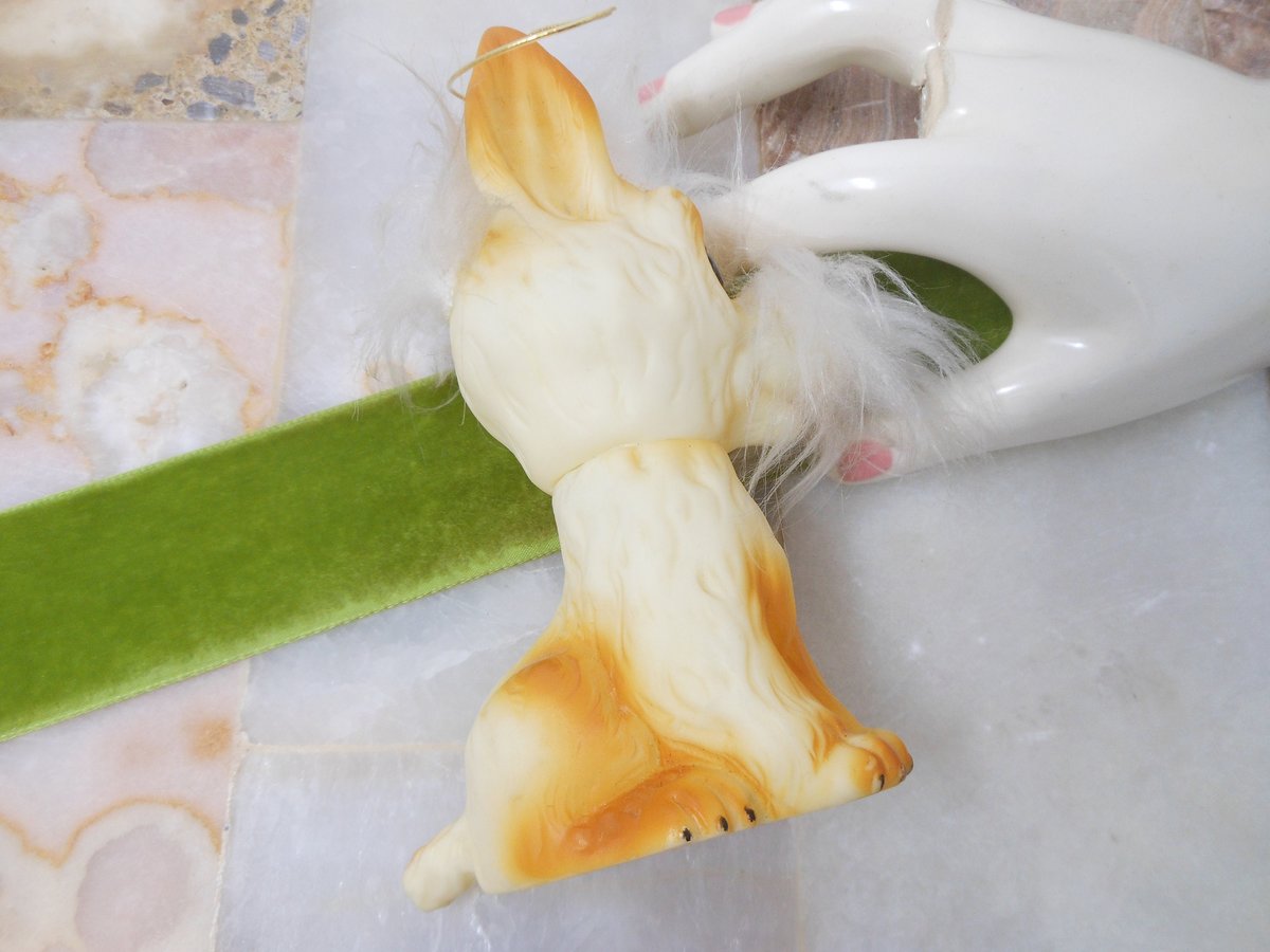 Vintage KAMAR JAPAN Rubber Scotty Terrier Dog Toy Ornament Furry Soft Plastic 1970s Mid Century, VivianJoel.com