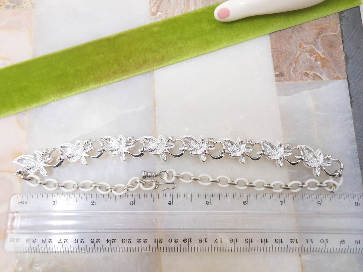 Vintage STAR Necklace Brooch Set White Lucite Plastic Thermoset Rhinestone Pin Up Retro Designer Jewelry Mid Century, VivianJoel.com