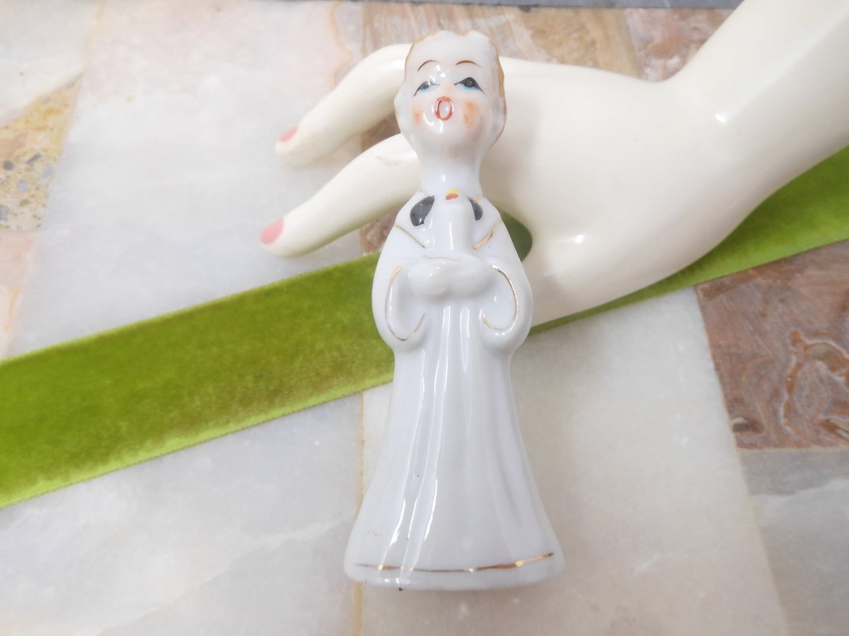 Vintage JAPAN Choir Boy Christmas Anytime Porcelain Ceramic Caroler Holiday Decor Mid Century Gift, VivianJoel.com