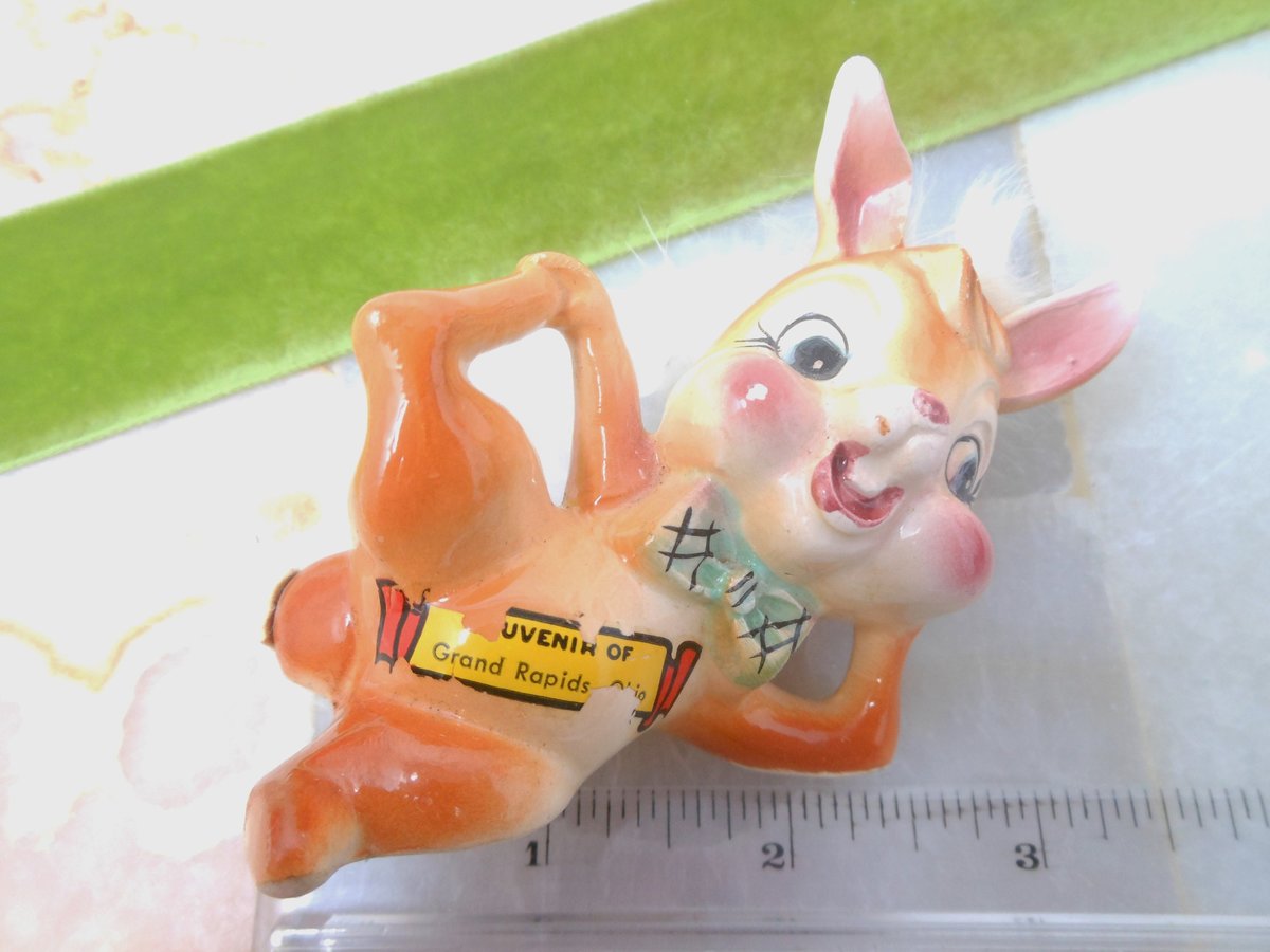 Vintage Grimco JAPAN Anthropomorphic Bunny Rabbit Ceramic Porcelain Figurine Furry Kitschy Cute Mid Century Gift, VivianJoel.com