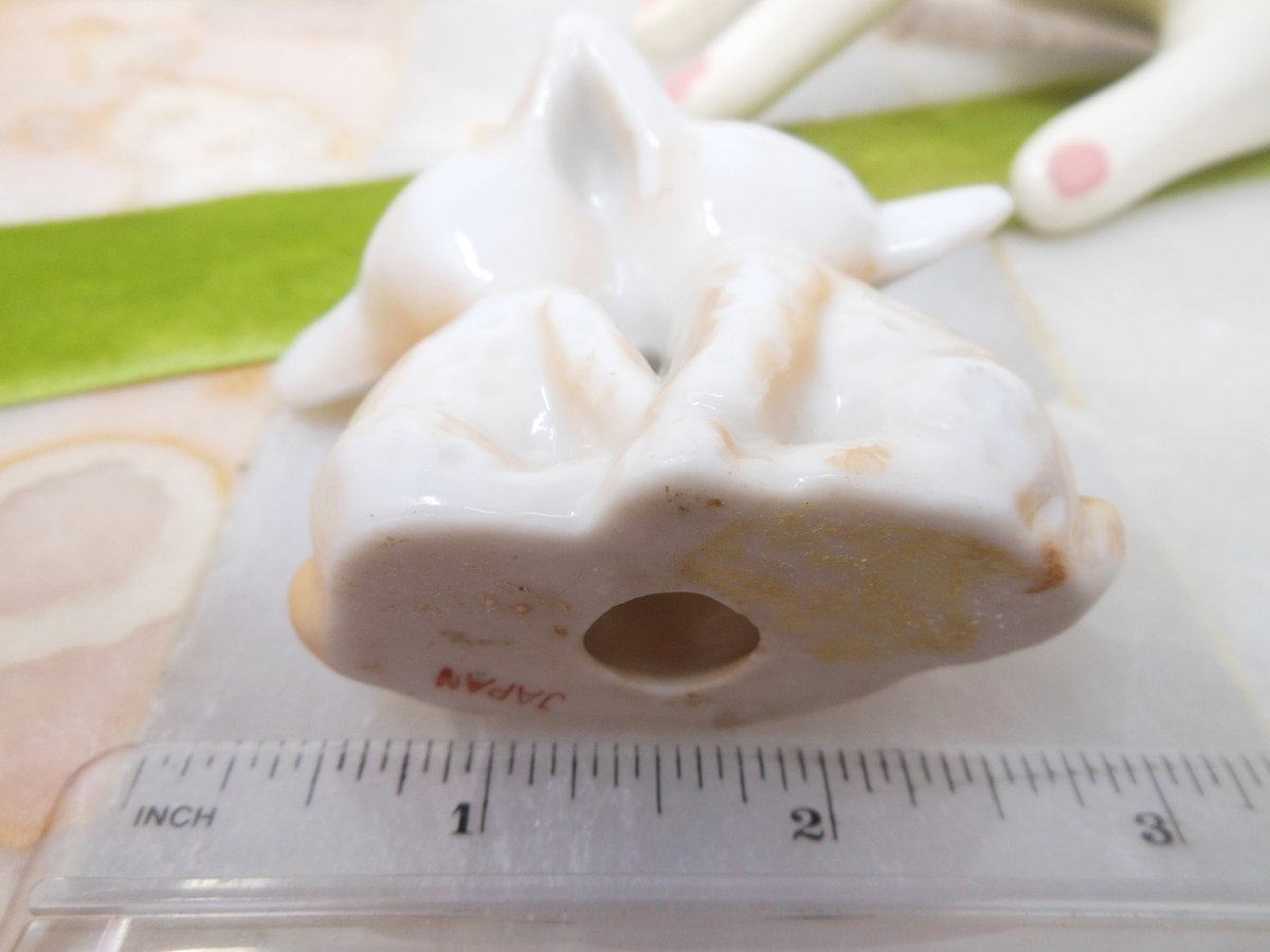 Vintage JAPAN Big Eye Deer Fawn Miniature Ceramic Porcelain Figurine Christmas Anytime Reindeer Mid Century Gift *as is*, VivianJoel.com