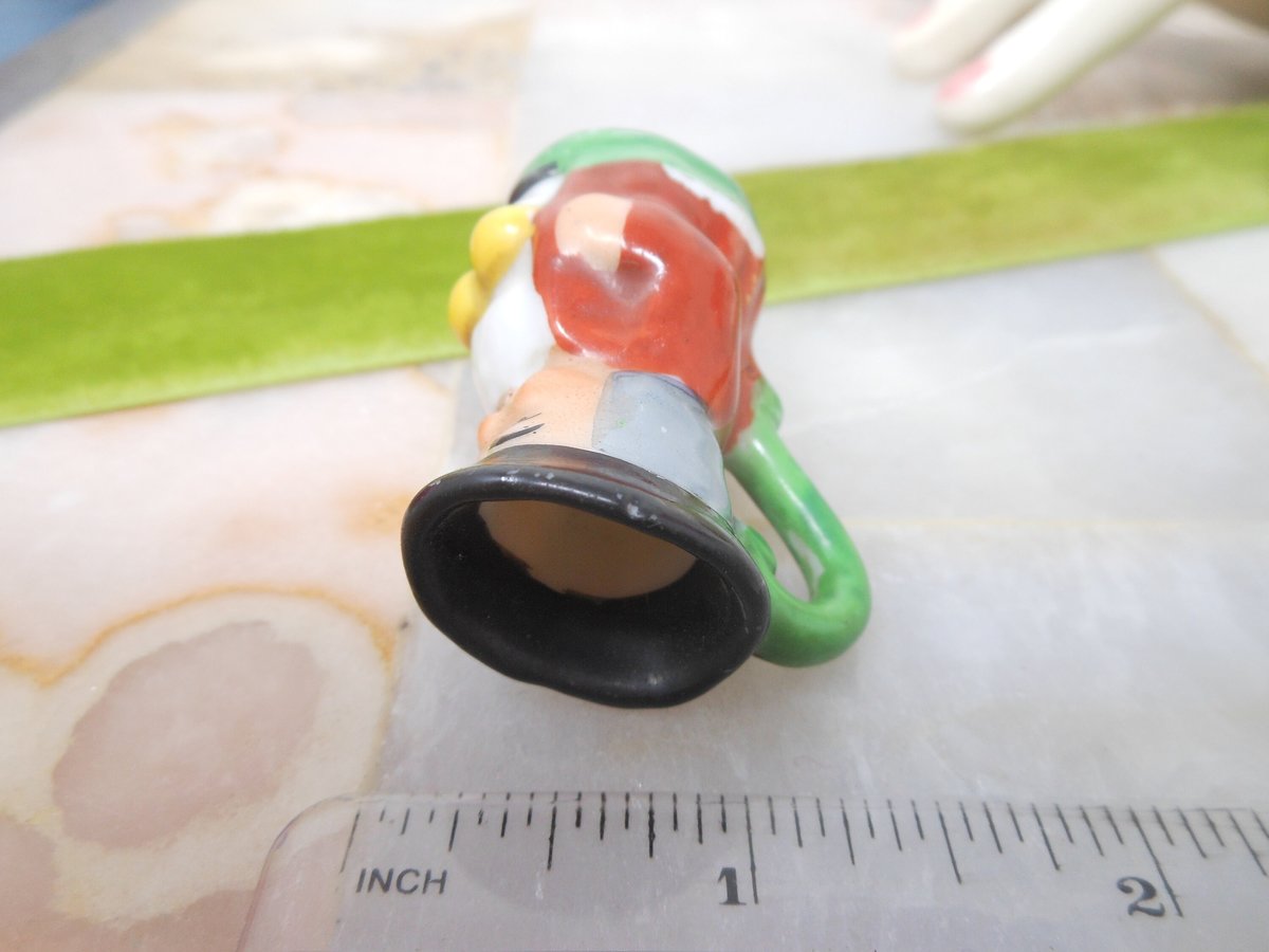 Vintage JAPAN Miniature Toby Mug Colonial Man Mini Ceramic Porcelain Figurine Mid Century Gift, VivianJoel.com