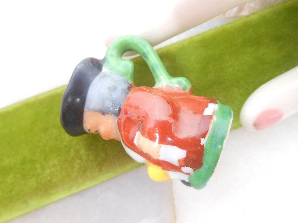Vintage JAPAN Miniature Toby Mug Colonial Man Mini Ceramic Porcelain Figurine Mid Century Gift, VivianJoel.com