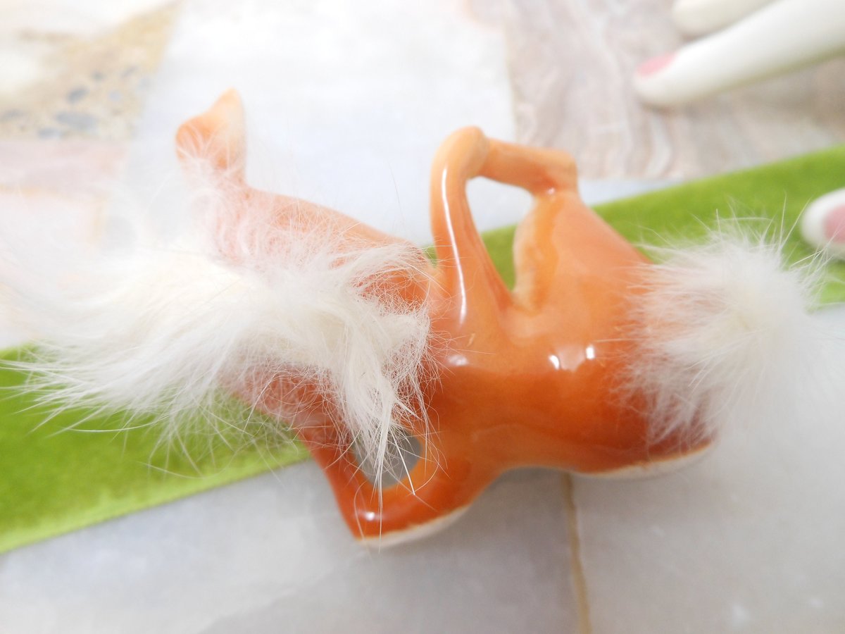 Vintage Grimco JAPAN Anthropomorphic Bunny Rabbit Ceramic Porcelain Figurine Furry Kitschy Cute Mid Century Gift, VivianJoel.com