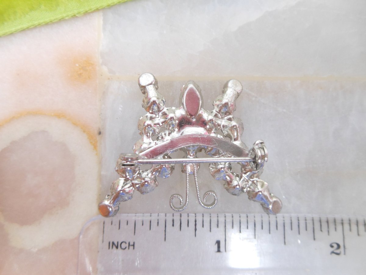 Vintage JULIANA Verified Butterfly Blue Rhinestone Pin Brooch Figural Bug Insect Designer Jewelry Gift Mid Century, VivianJoel.com