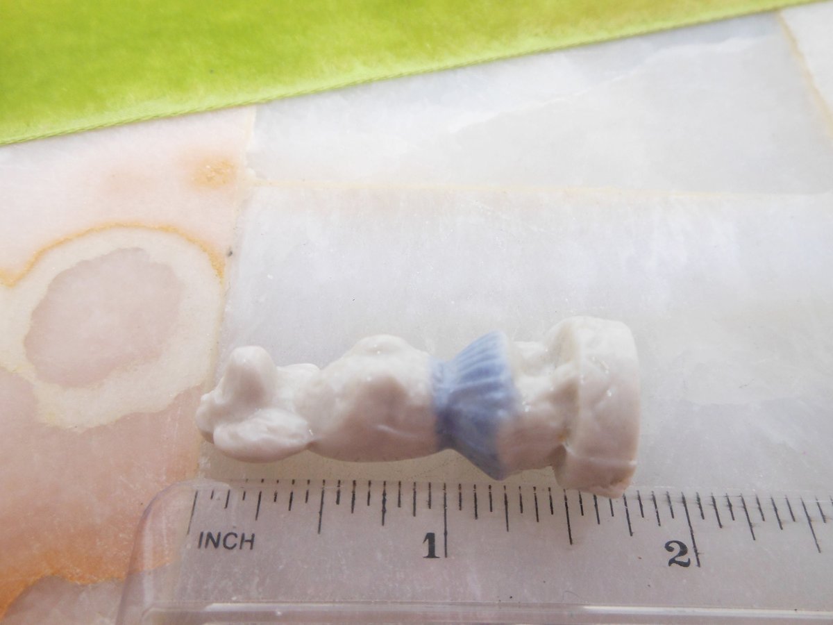 Vintage WADE England Poodle Tutu Circus Whimsies Ceramic Porcelain Dog Figurine Miniature Gift, VivianJoel.com