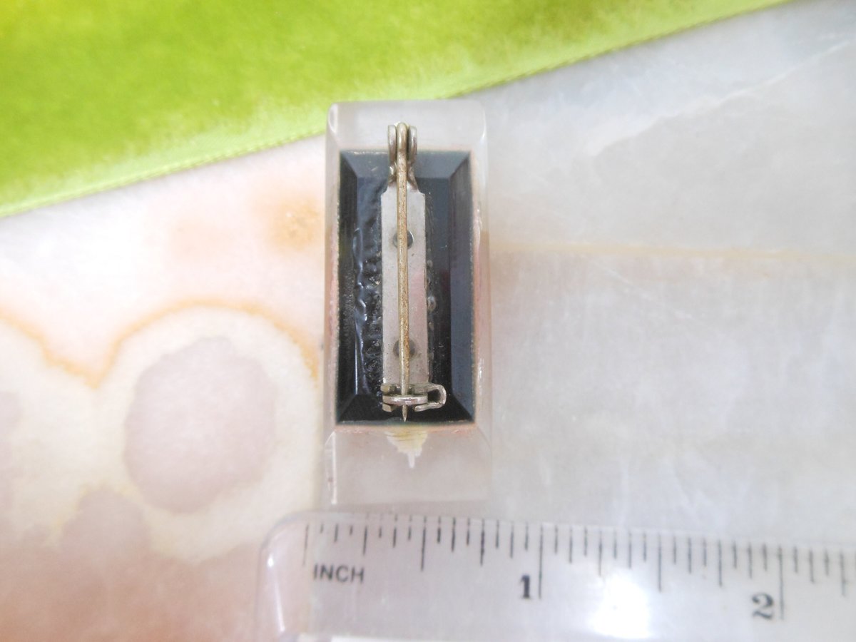 Vintage Orange Rose Brooch Lucite Flower Pin Reverse Carved Mid Century Plastic Resin Jewelry Gift, VivianJoel.com