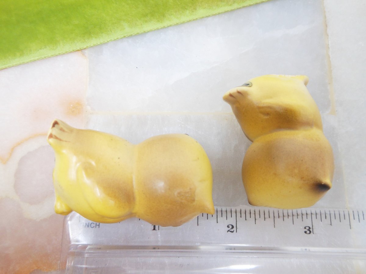 Vintage JOSEF Originals Big Eye Owl Pair Ceramic Japan Set LOT 2 Figurine Mid Century Gift, VivianJoel.com