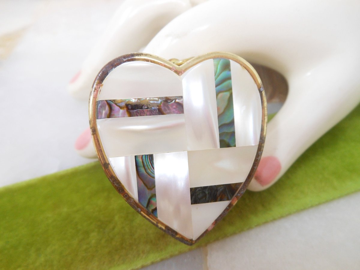 Vintage Miniature Music Box Charm Chunky Pendant Heart SANKYO Japan Love Story Theme Mid Century Jewelry Gift, VivianJoel.com