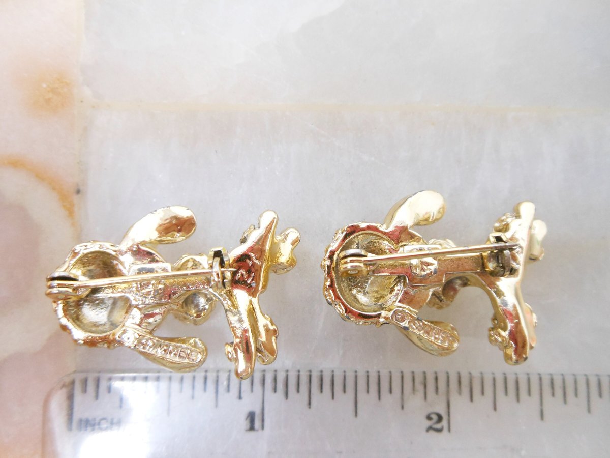 Vintage GERRYS Scatter Poodle Pin Dog Brooch Set Kitschy Cute Figural Mid Century Designer Jewelry Gift, VivianJoel.com