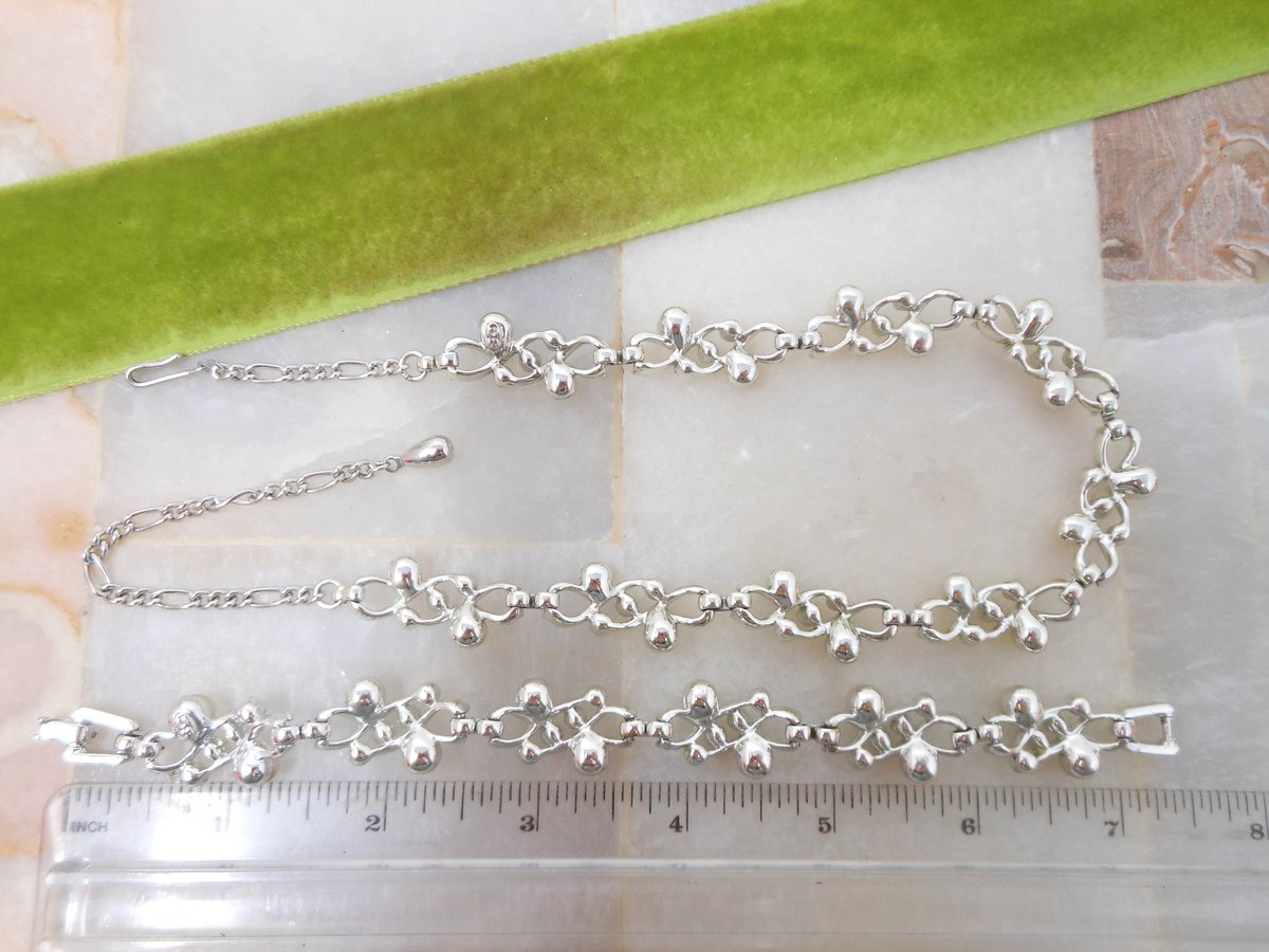 Vintage SARAH COVENTRY Necklace Bracelet Earring Set Parure Pearl Rhinestone Aurora Borealis Mid Century Designer Jewelry, VivianJoel.com