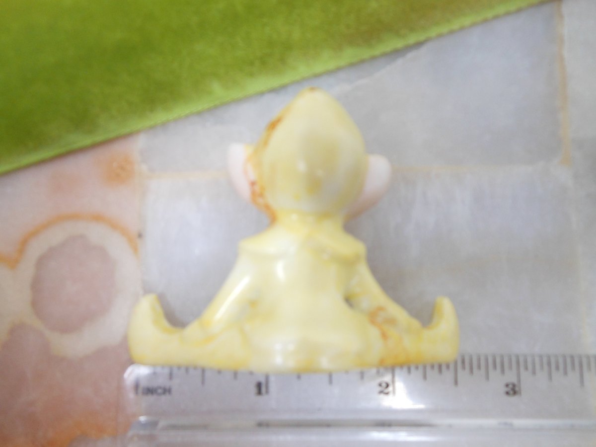 Vintage LOT 3 Pixie Elf Ceramic Porcelain Christmas Anytime Japan Figurine White Yellow Mid Century Decor Holiday, VivianJoel.com