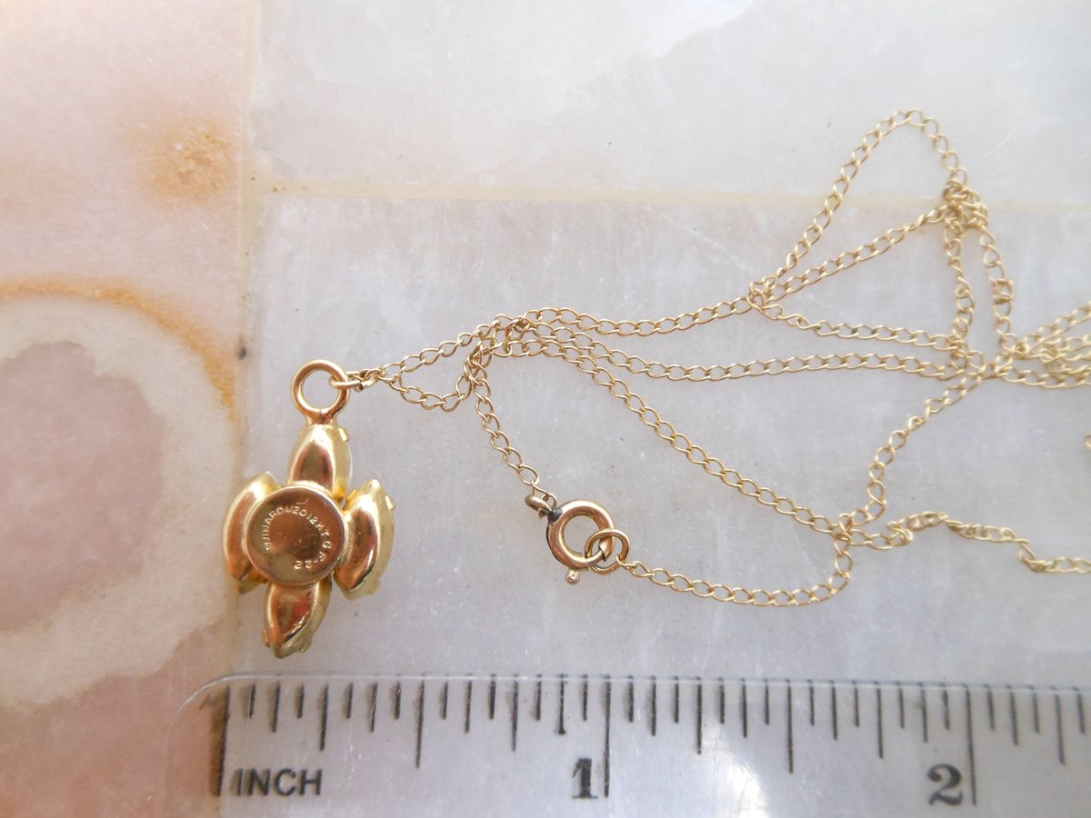 Vintage WINARD Gold Fill Opal Pendant Necklace Petite Minimalist GF October Birthday Designer Mid Century Jewelry Gift, VivianJoel.com